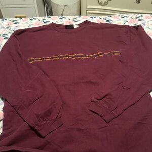 Burgundy Long Sleeve Shirt